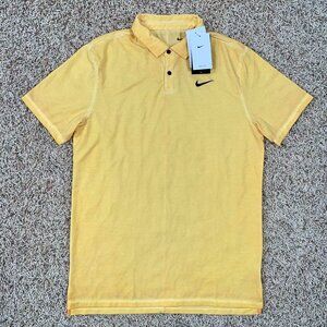 Nike Dri-FIT Tour Men’s Washed Golf Polo Shirt Yellow DR5308-795, Size M-Tall